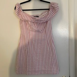 Lulus off the shoulder pink dress